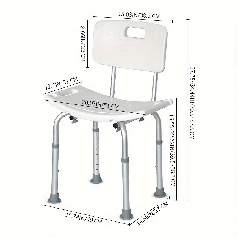Aluminum Bath Chair for Elderly - Image 3