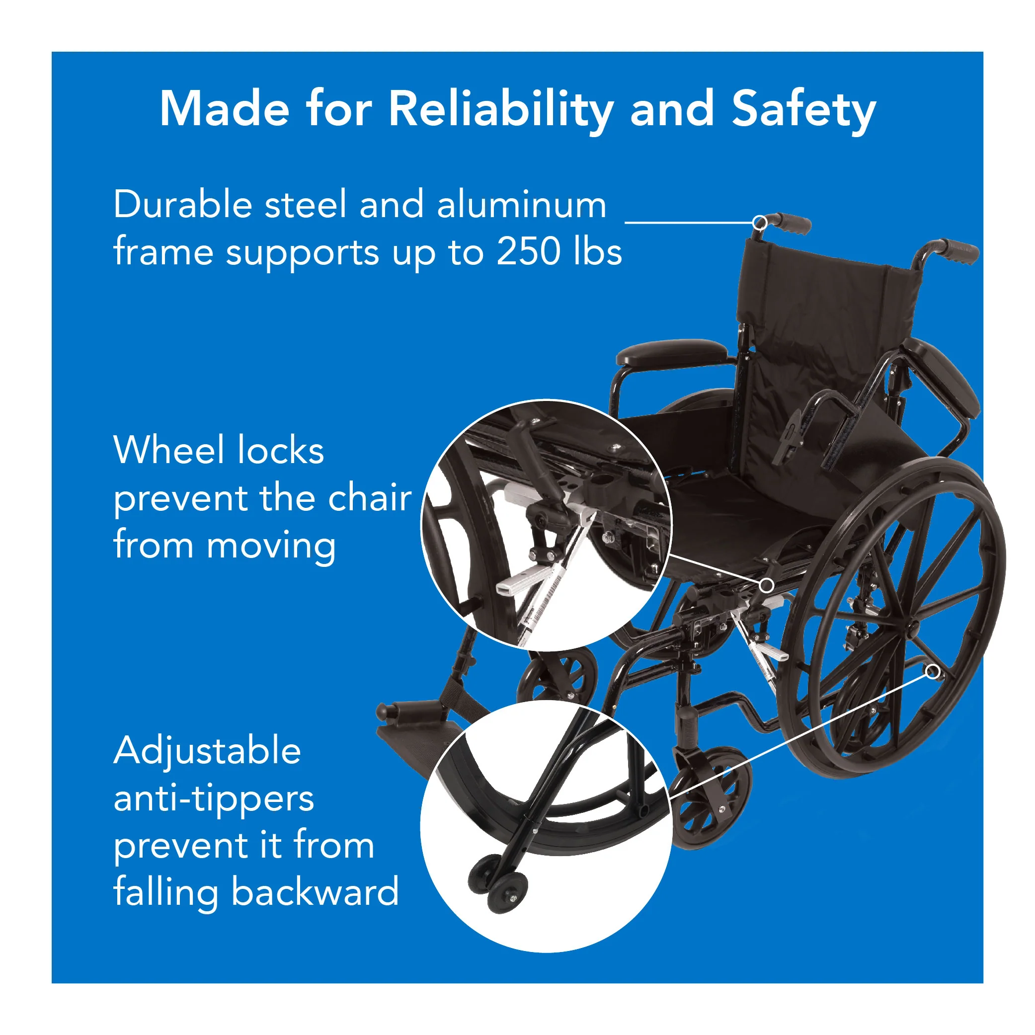ProBasics Transformer Dual-Purpose Lightweight Wheelchair - Image 3